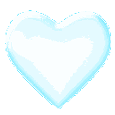 Gif animé coeur bleu